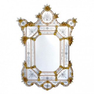 Specchio in vetro veneziano