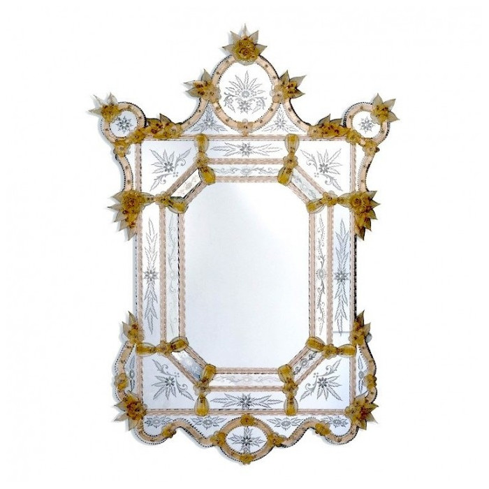 Specchio in vetro veneziano
