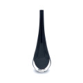 STILLA DARK 30 cm Black Murano Glass Vase – Strength, Light, and Sophistication