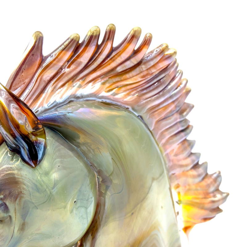 GYPSY Special sculpture of horse head with Chalcedony glass