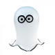BUDDY Murano Glass Ghost Sculpture – Handmade Cartoon-Style Halloween Decor