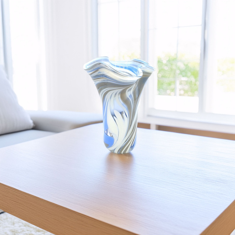 FYORD Vertical Murano Glass Vase – Luxury Blown Made Gift