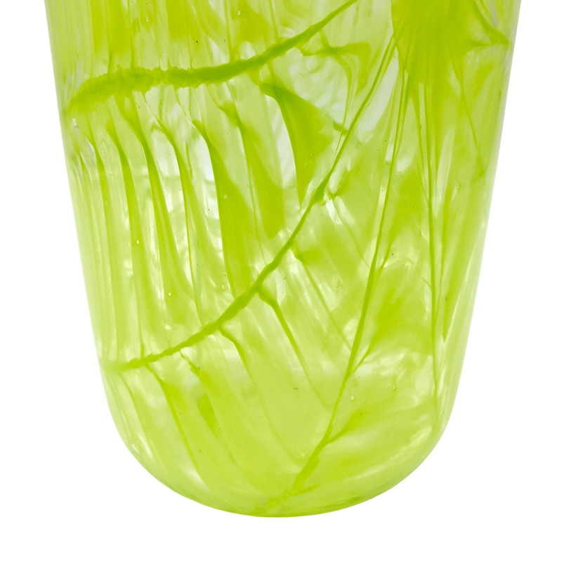 LIUTE Green Murano glass vase tall shaped