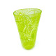 LIUTE Green Murano glass vase tall shaped