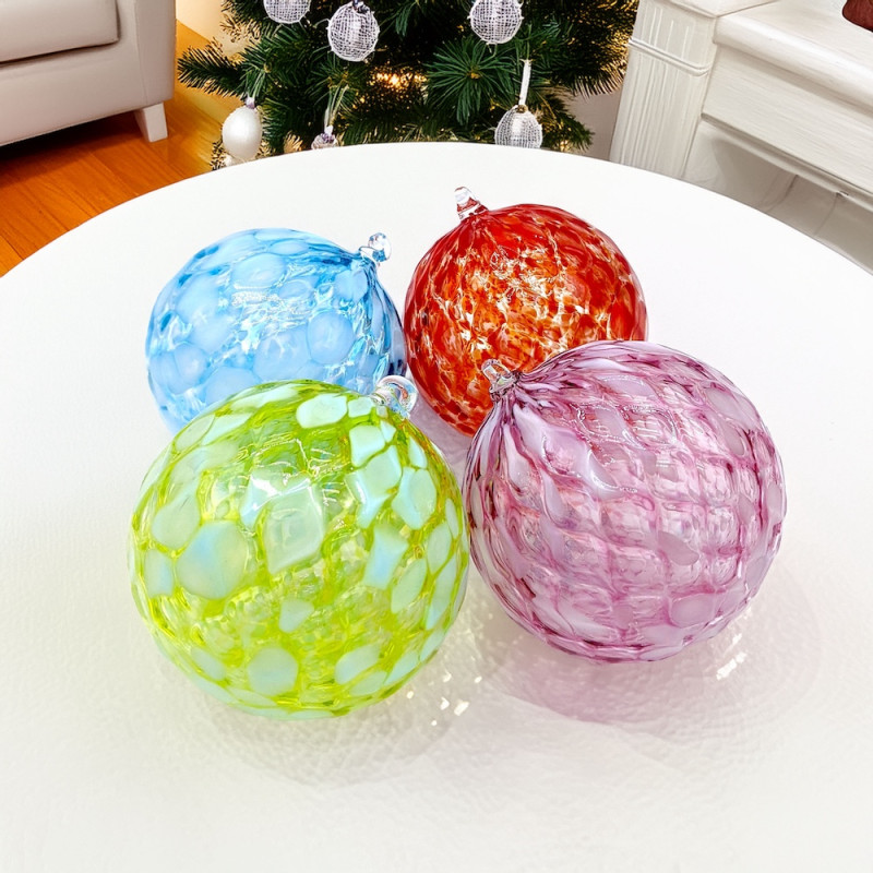 XMAS BALL SET 4 sfere Natale variopinte