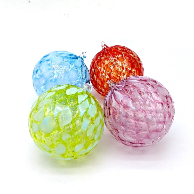 XMAS BALL SET 4 sfere Natale variopinte