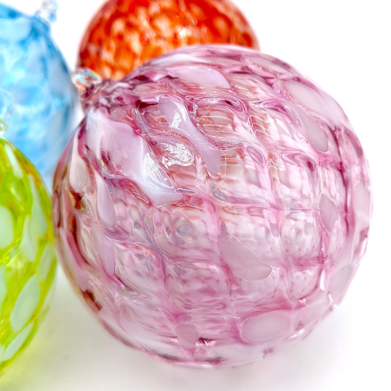 XMAS BALL SET 4 sfere Natale variopinte