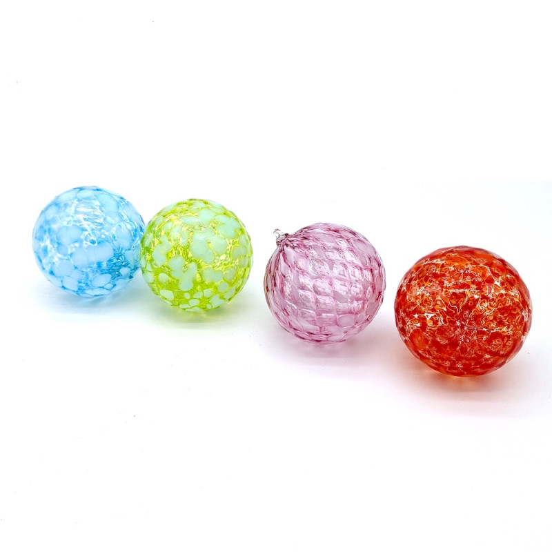 XMAS BALL SET 4 sfere Natale variopinte