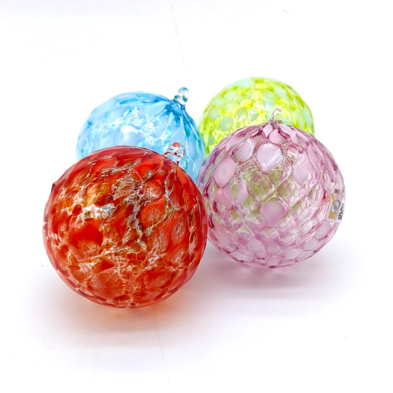 XMAS BALL SET 4 sfere Natale variopinte