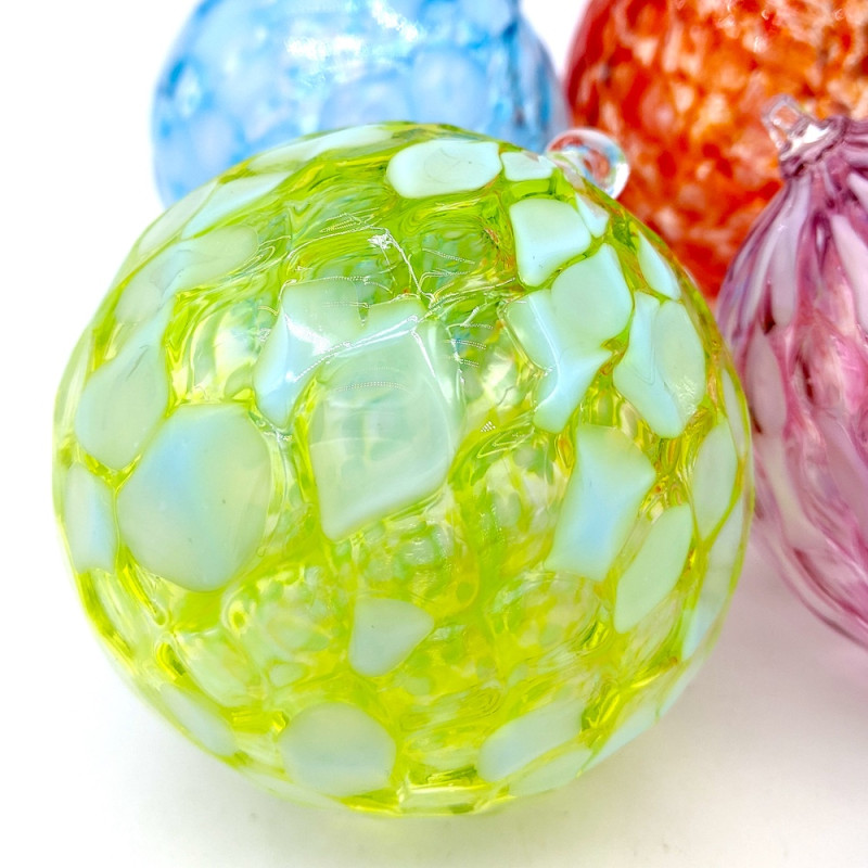 XMAS BALL SET 4 sfere Natale variopinte