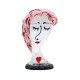 PINK DREAM Pink Crystal Woman Head Sculpture for Art Decor