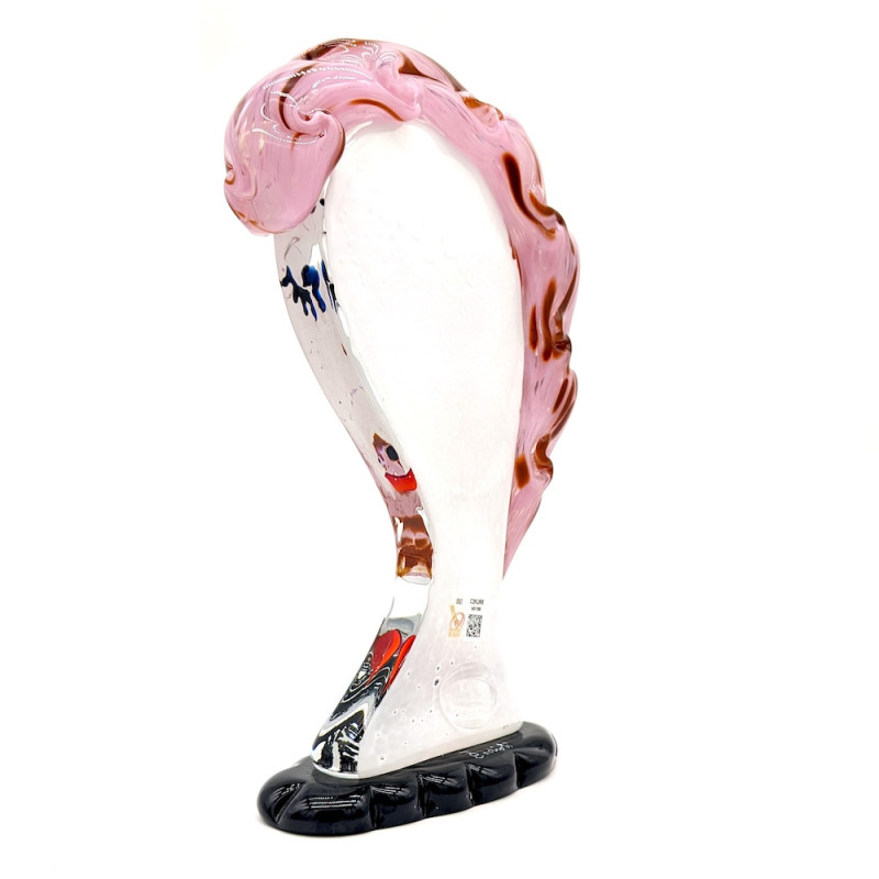 PINK DREAM Pink Crystal Woman Head Sculpture for Art Decor