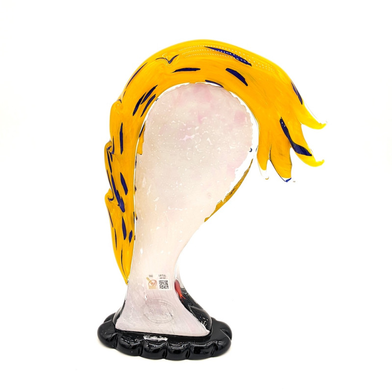 BLONDE DREAM Testa di Donna in Vetro Fatta a Mano | Artigianato Veneziano