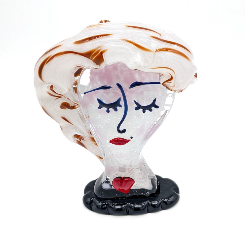 CANDID DREAM Female Head Sculpture with Light Hair