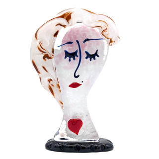 CANDID DREAM Female Head Sculpture with Light Hair