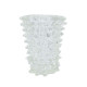 CRYSOLIS Murano Spiked Glass Vase in Crystal Color