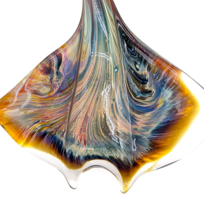 OCEANCREATURE Ray fish in multicolored glass