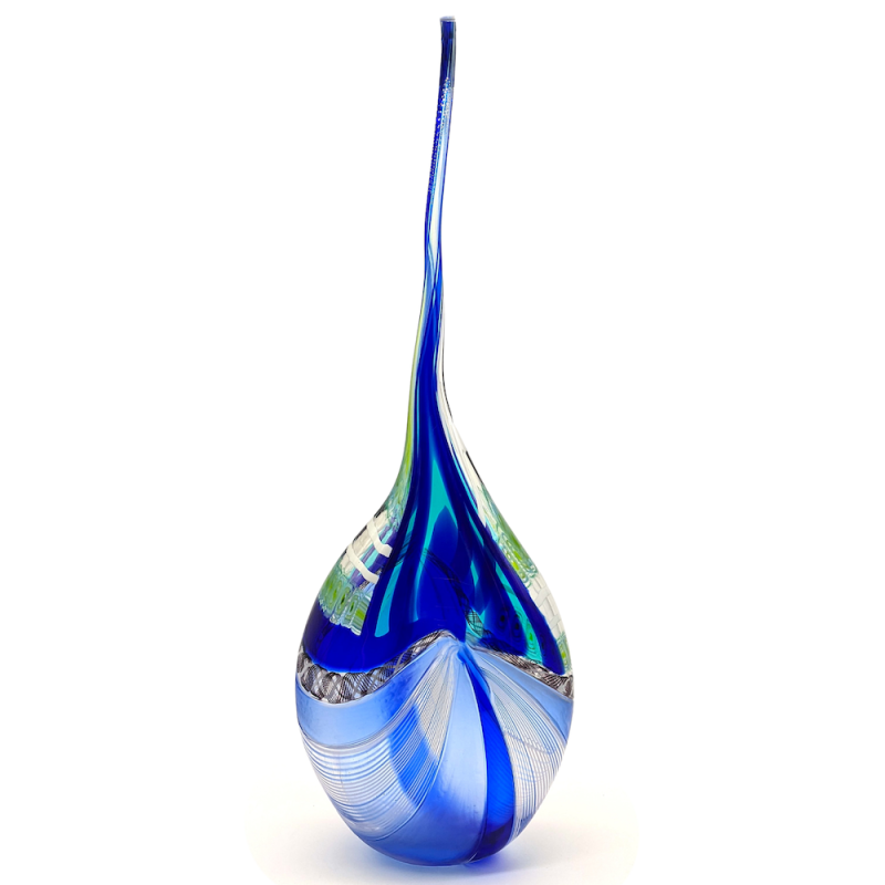 vaso-murano-blu-goccia-pezzo-unico-firmato