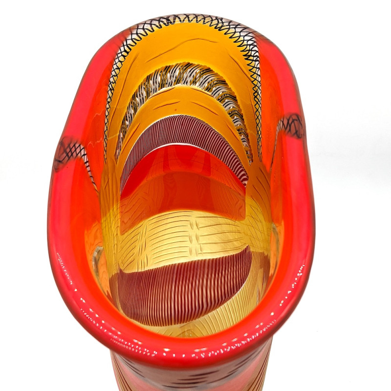 vaso-murano-scultura-vetro-colori-vivi