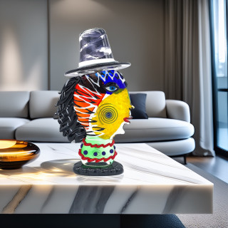 large-hat-glass-sculpture