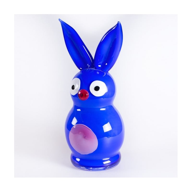 Murano Glass Rabbit Modern Sculpture