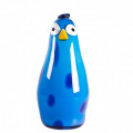 PUANGO blue details penguin glass sculpture