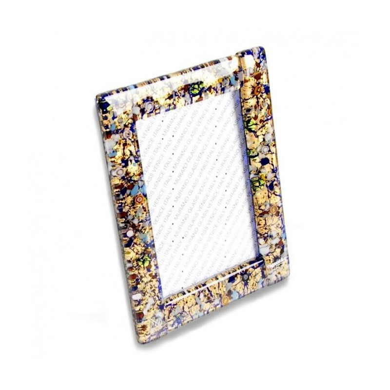 medium multicolor murano glass frame