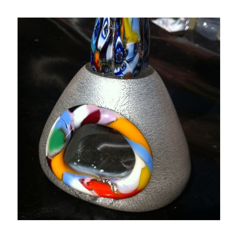 elegant multicolor lovers sculpture with sinuous lines