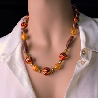 Perle geometriche in vetro veneziano