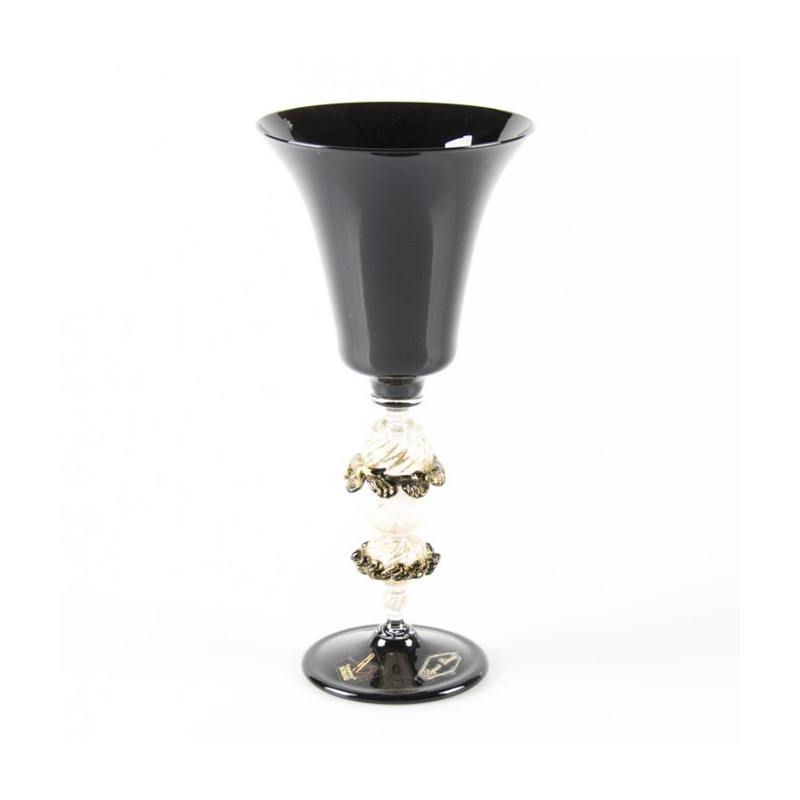 Murano glass goblet made in Italy
