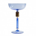 CIMABUE elegant goblet with gold leaf decor