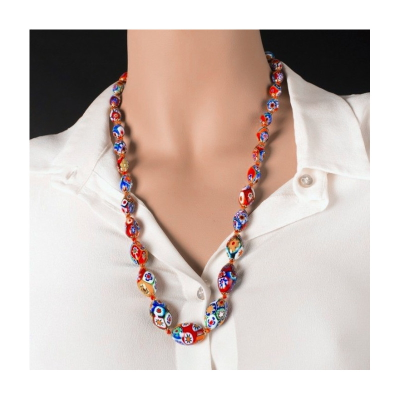 Venetian murrine necklace
