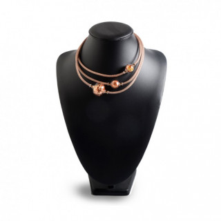 modern murano glass necklace