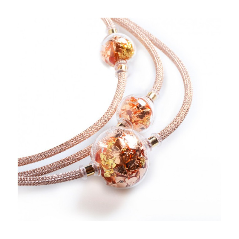 modern murano glass necklace