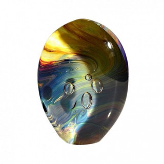 Murano handcrafted chalcedony glass sculpture