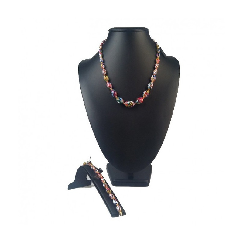 Colorful murrina oval beads