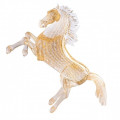 DONERAIL scultura cavallo vetro cristallo foglia oro