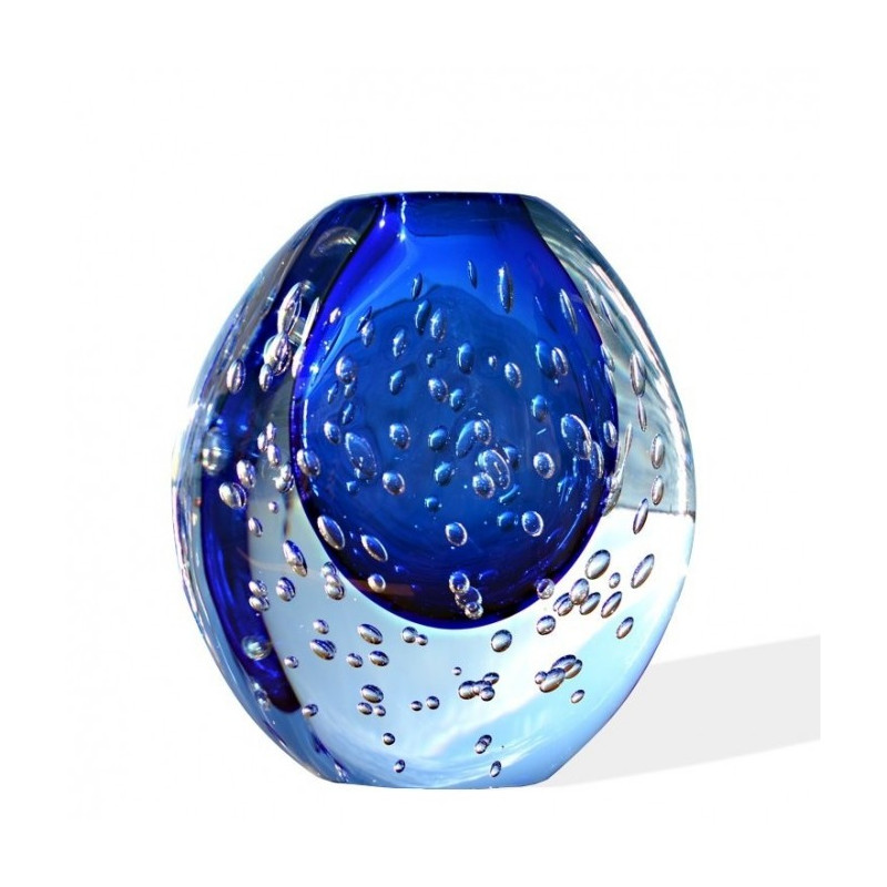 blue modern design vase