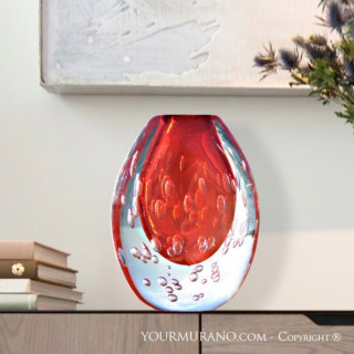 venetian vase modern red