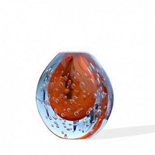 Modern orange glass vase