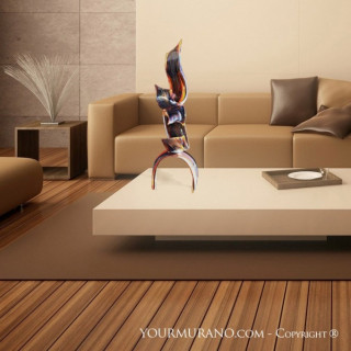 scultura decorativa alta contemporanea elegante