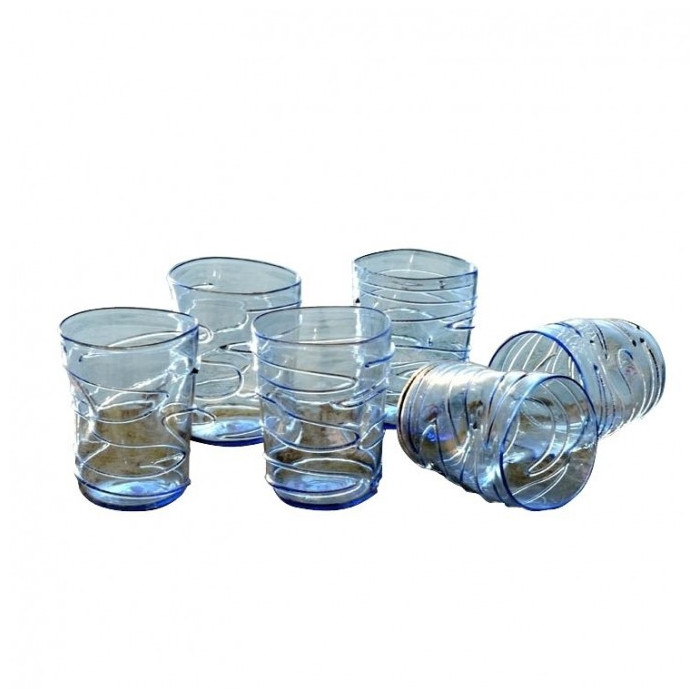 Murano glass drinking set