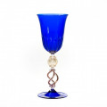 BRAMANTINO Blue collectible goblet