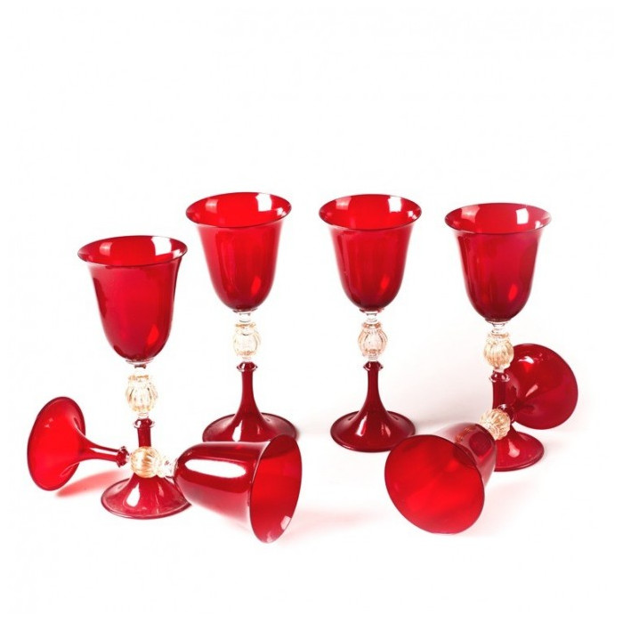 Red gold luxury glasses