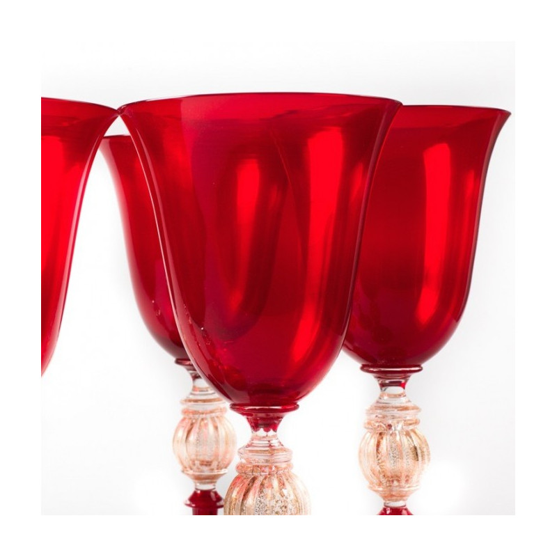Murano glass drinking set