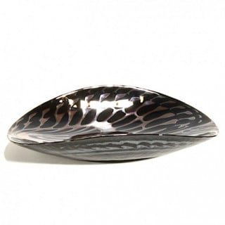 Venice centerpiece in black glass of modern design