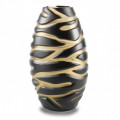 ECLIPSE OVALE black modern design vase