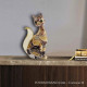 figura decorativa animale con murrine per arredo casa