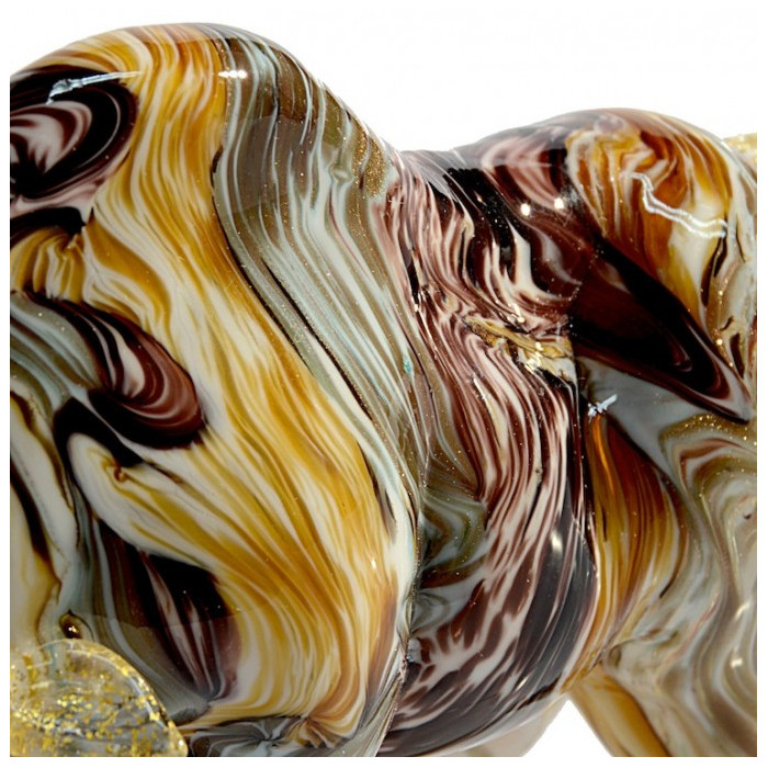 small brown and yellow animal sculpture elegant