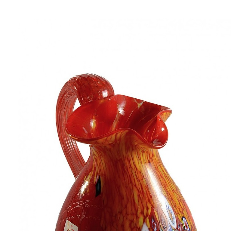 orange blown-glass carafe gift idea